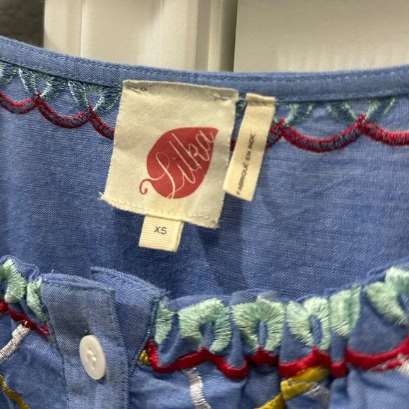 Anthropologie Estila embroidered tank dress women size XS - Picture 2 of 7